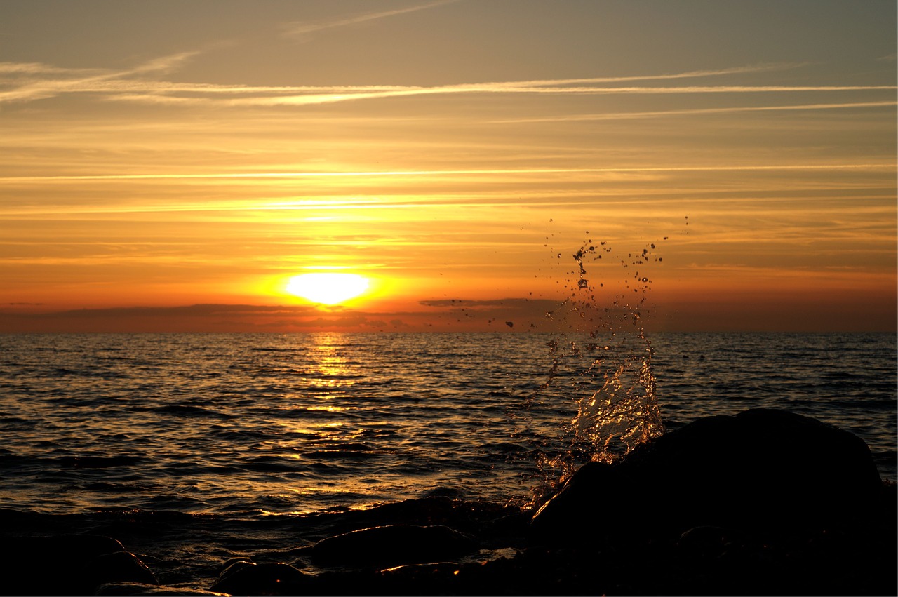 Saulėlydis, Rügen, Apšvietimas, Abendstimmung, Vakarinė Šviesa, Vakaro Saulė, Nemokamos Nuotraukos,  Nemokama Licenzija