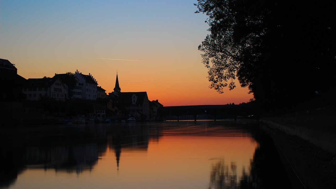 Saulėlydis, Vanduo, Veidrodis, Abendstimmung, Mėlyna Valanda, Afterglow, Upė, Dangus, Nuotaika, Vakaras