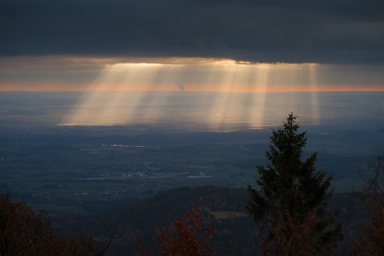 Saulėlydis, Šviesa, Abendstimmung, Dangus, Kraštovaizdis, Saulė, Afterglow, Karūna, Ruduo, Dusk