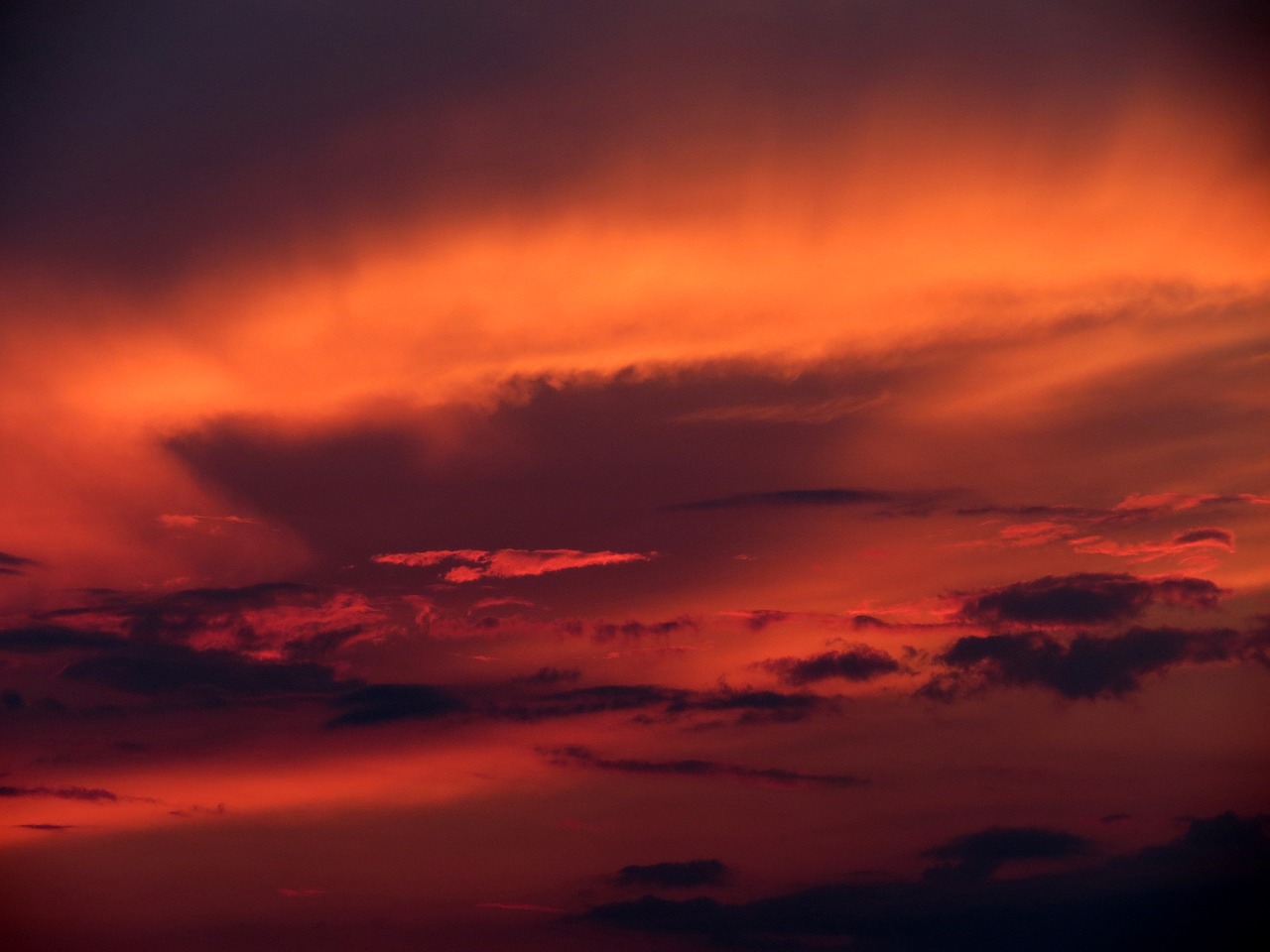 Saulėlydis, Wolkenspiel, Debesys, Dangus, Vakarinis Dangus, Abendstimmung, Dusk, Gamta, Vakaras, Saulė