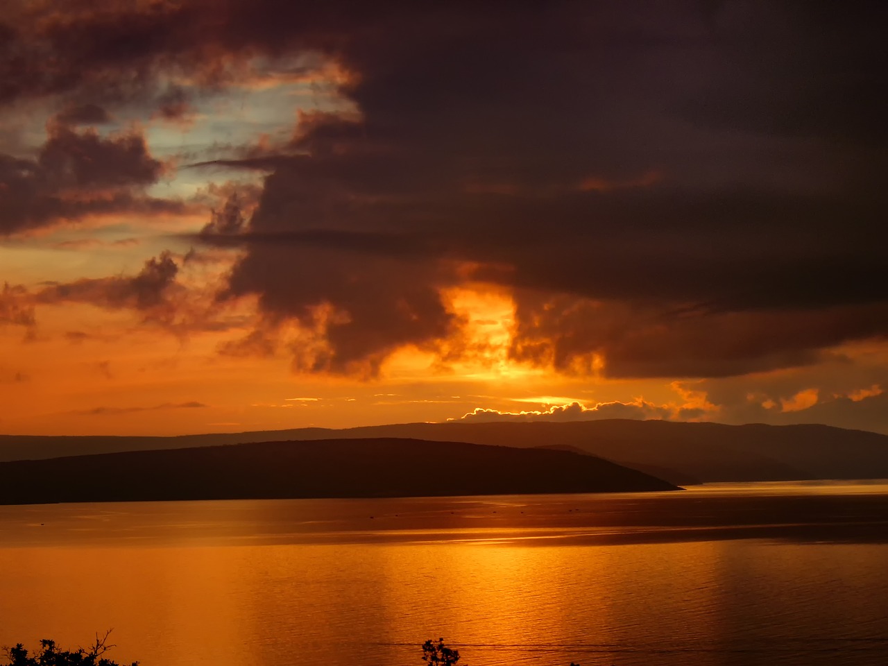 Saulėlydis, Kroatija, Adrijos Jūra, Jūra, Abendstimmung, Poilsis, Debesys, Dangus, Vakarinis Dangus, Farbenpracht