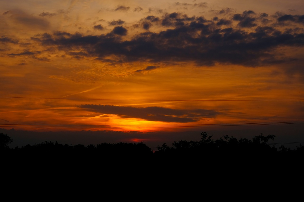 Saulėlydis, Saulė, Abendstimmung, Dangus, Besileidžianti Saulė, Romantiškas, Debesys, Vakarinis Dangus, Afterglow, Romantika