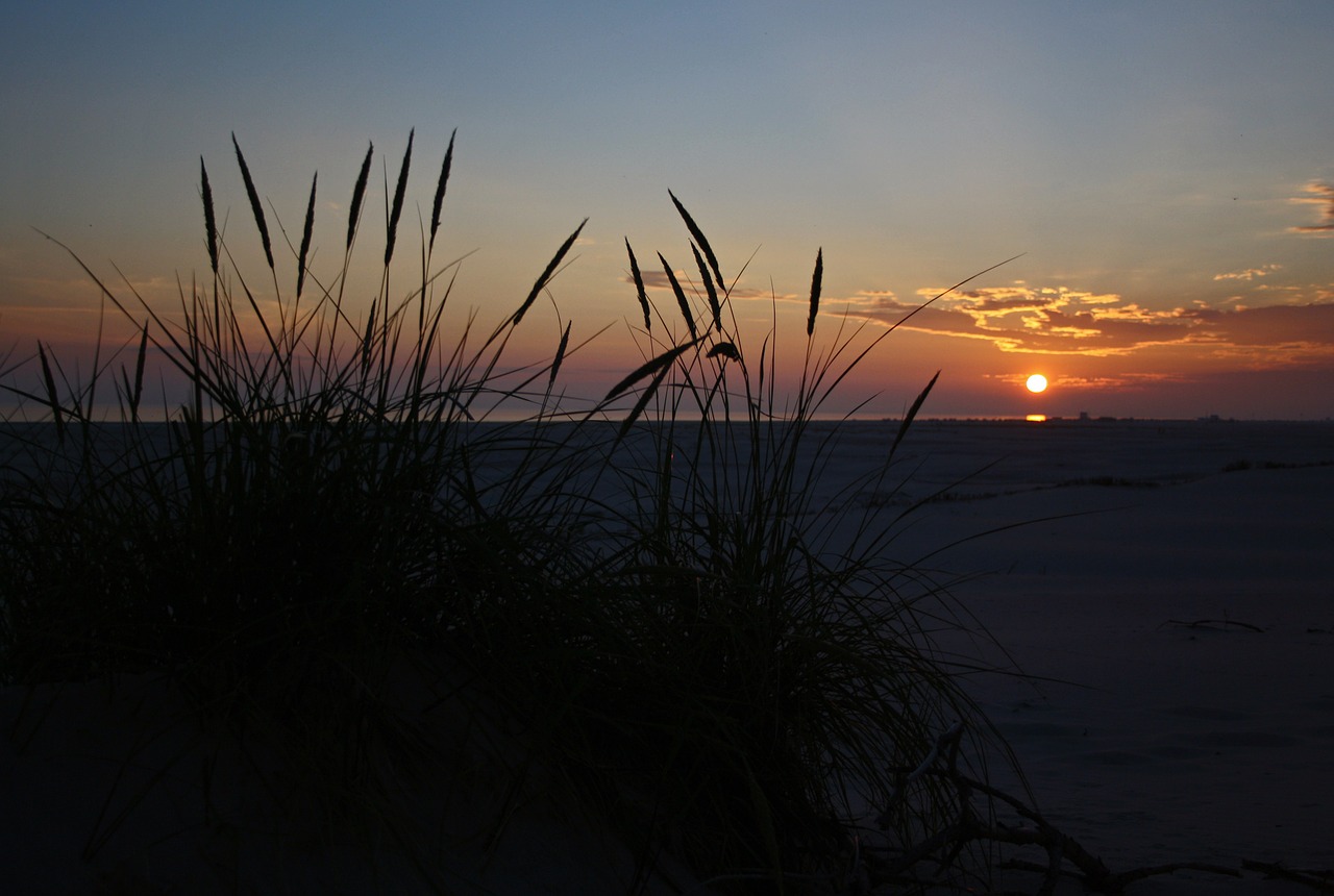 Saulėlydis, Saulė, Jūra, Wadden Jūra, Amrum, Vakaras, Abendstimmung, Papludimys, Nemokamos Nuotraukos,  Nemokama Licenzija