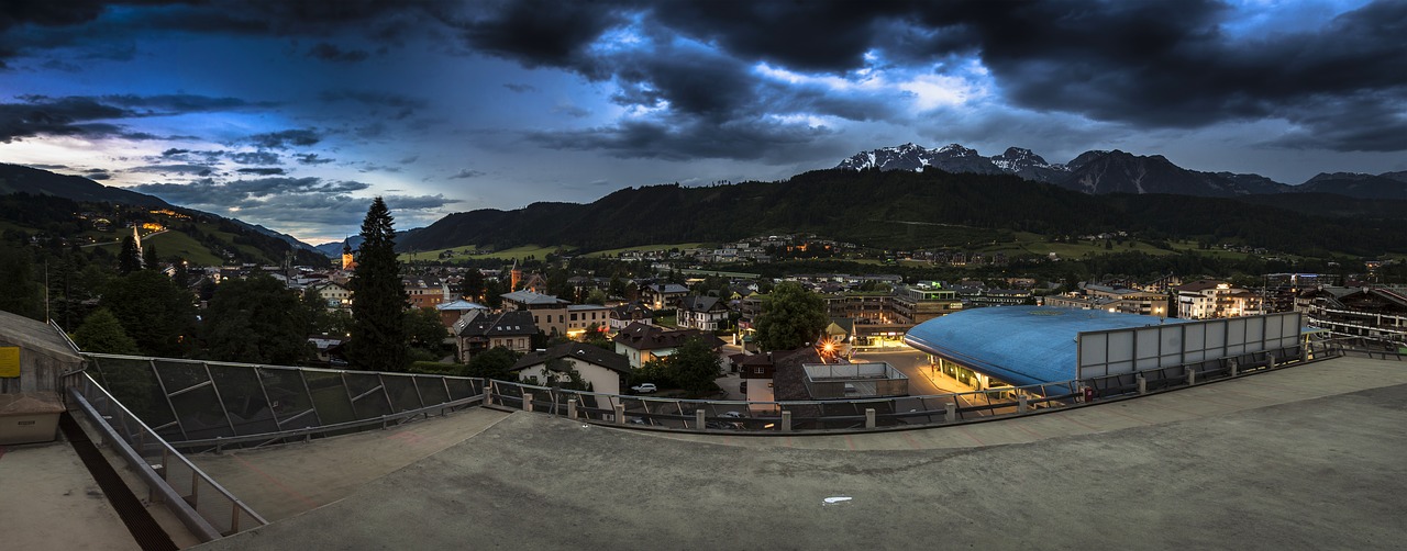 Saulėlydis, Schladming, Gamta, Enstal, Nuotaika, Dangus, Vakaras, Atmosfera, Austria, Vakarinis Dangus