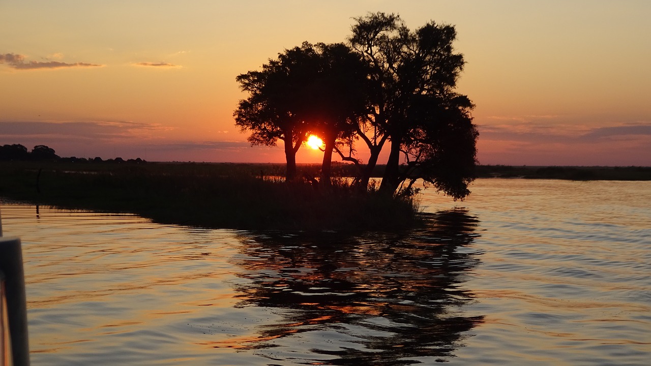 Saulėlydis, Chobe, Botsvana, Nemokamos Nuotraukos,  Nemokama Licenzija