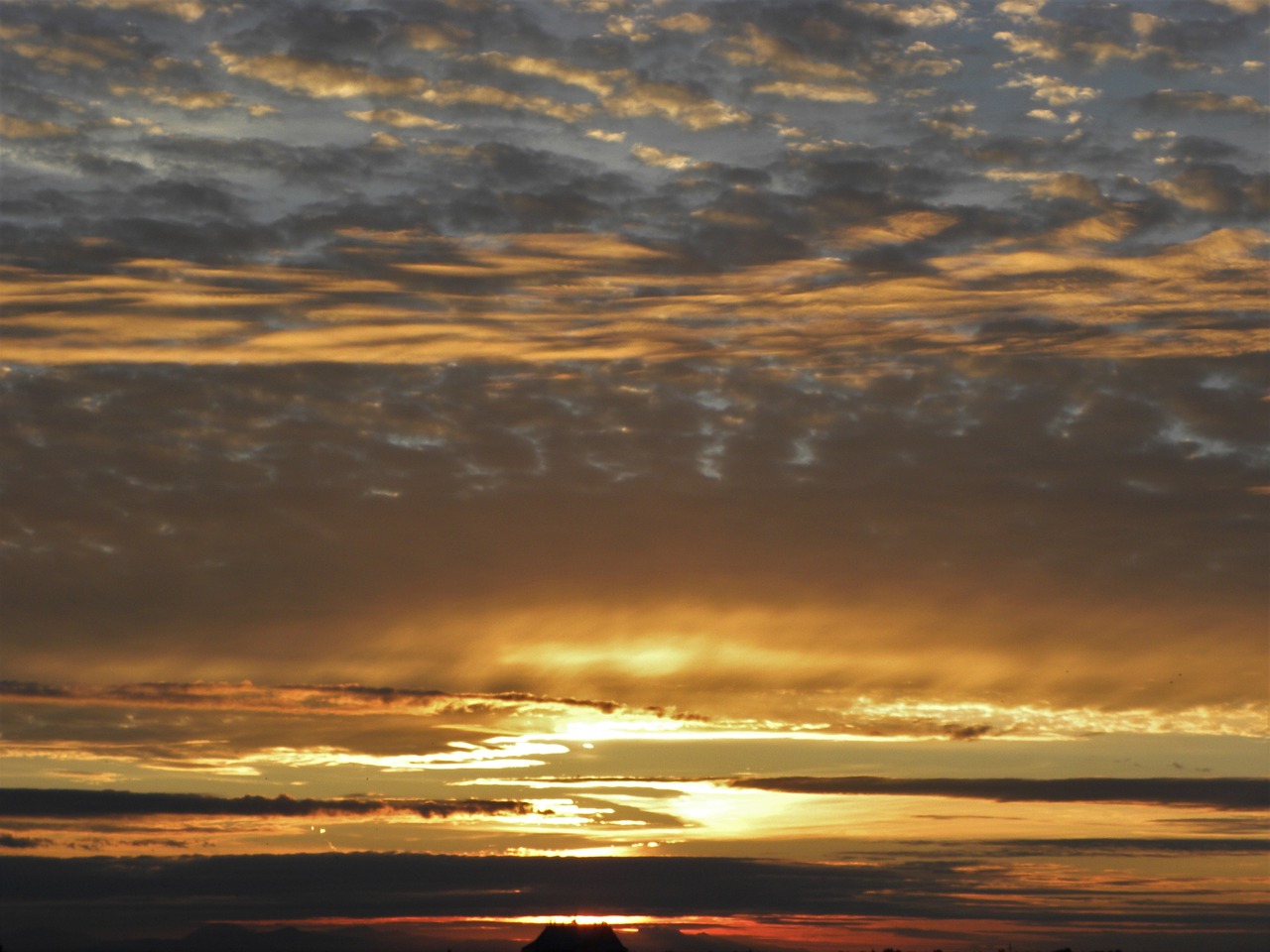 Saulėlydis, Dangus, Debesis, Vakaras, Spalvinga, Dramatiškas, Horizontas, Dangus, Cloudscape, Gamta