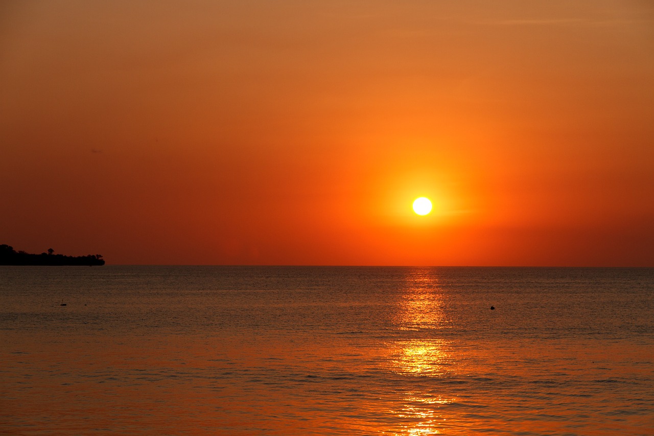 Saulėlydis, Jūra, Raudona, Abendstimmung, Prie Jūros, Saulė, Veidrodis, Farbenpracht, Romantika, Šventė