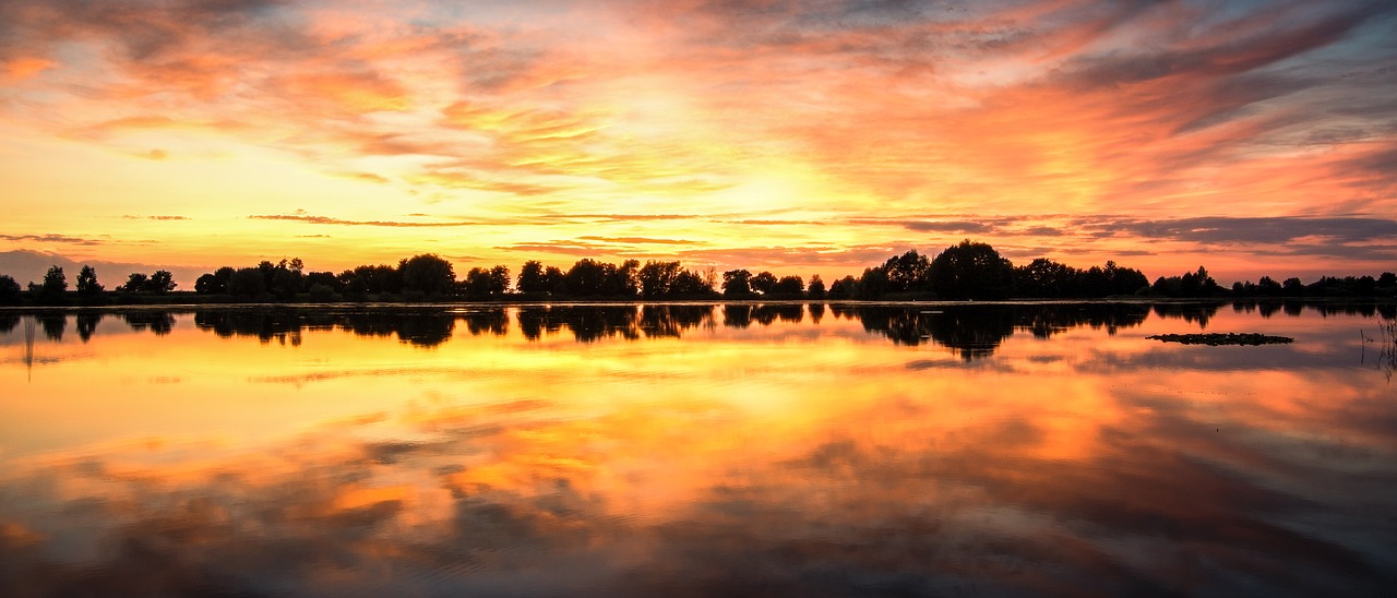 Saulėlydis, Ežeras, Dangus, Gamta, Abendstimmung, Vanduo, Atmosfera, Vandens Atspindys, Nemokamos Nuotraukos,  Nemokama Licenzija