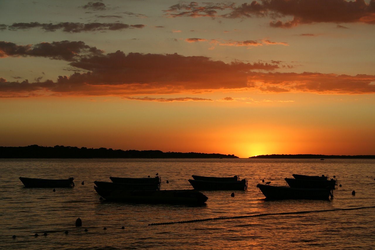 Saulėlydis, Afterglow, Jūra, Abendstimmung, Vanduo, Raudona, Vakarinis Dangus, Debesis, Oranžinė, Atgal Šviesa