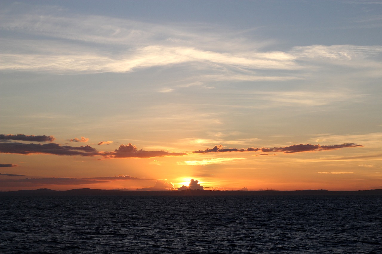 Saulėlydis,  Saulė,  Aušra,  Gamta,  Dusk,  Vanduo,  Lauke,  Panoraminis,  Vakaras,  Horizontali Plokštuma