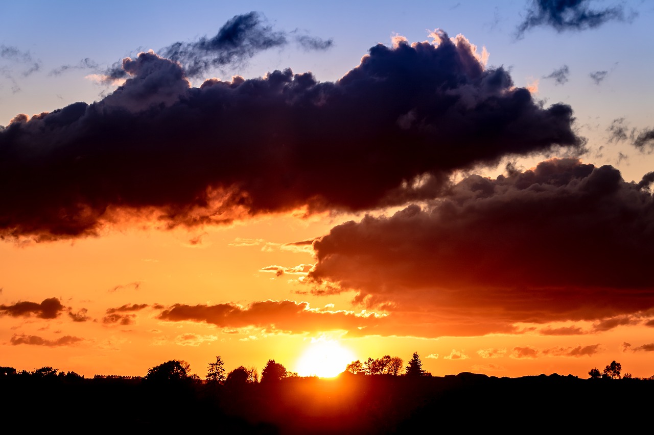 Saulėlydžio,  Saulė,  Dangus,  Besileidžianti Saulė,  Abendstimmung,  Vakarą Dangus,  Pobūdį,  Afterglow,  Oranžinė,  Debesys