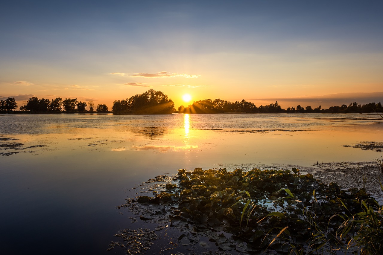 Saulėlydžio,  Ežeras,  Nuotaika,  Kraštovaizdis,  Pobūdį,  Atspindys,  Vakare,  Poilsio,  Mėlyna,  Abendstimmung