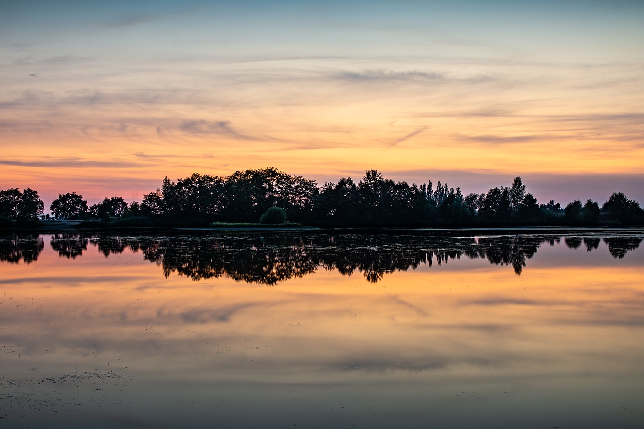 Saulėlydžio,  Ežeras,  Nuotaika,  Kraštovaizdis,  Pobūdį,  Atspindys,  Vakare,  Poilsio,  Abendstimmung, Nemokamos Nuotraukos