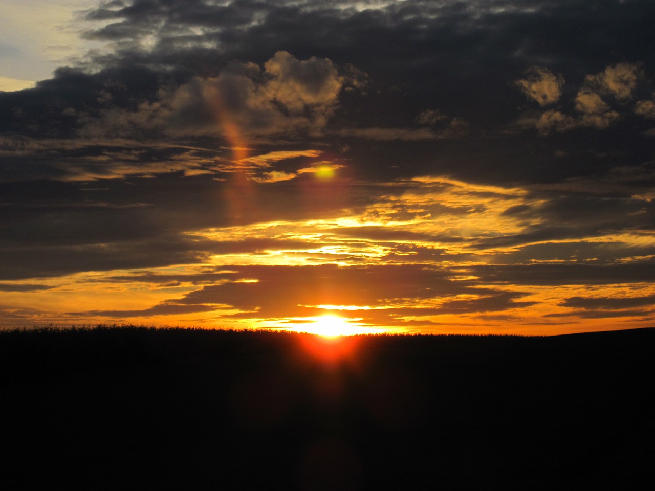 Saulėlydis, Vakarinis Dangus, Abendstimmung, Afterglow, Debesys, Dangus, Saulė, Kraštovaizdis, Vakaras, Nemokamos Nuotraukos