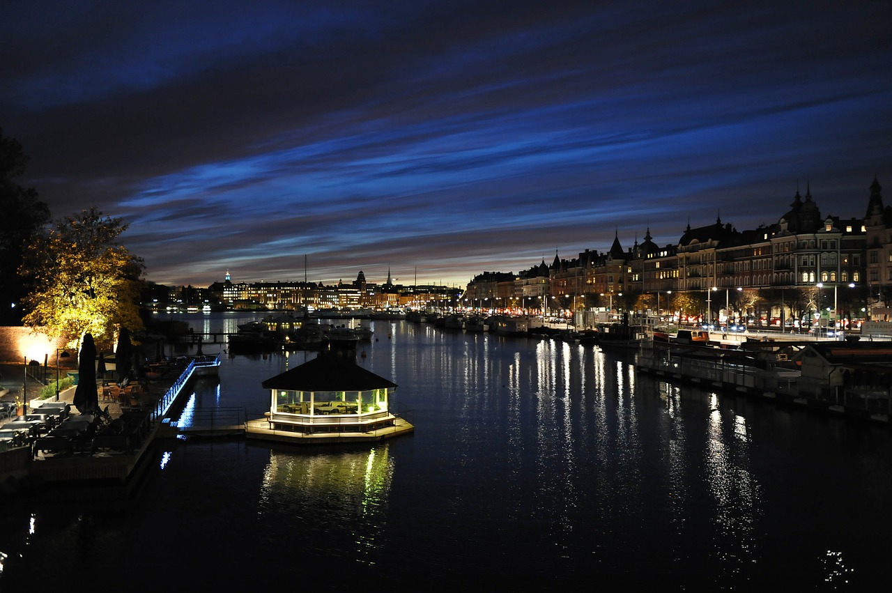 Saulėlydis, Kanalas, Vanduo, Vakaras, Stockholm, Nemokamos Nuotraukos,  Nemokama Licenzija