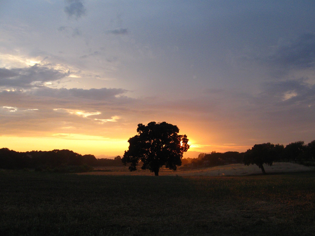 Saulėlydis, Maremma, Italy, Toskana, Vasara, Spalvos, Kraštovaizdis, Šešėlis, Dangus, Nemokamos Nuotraukos