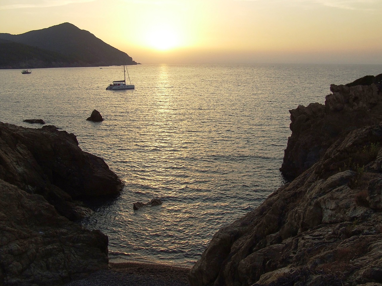 Saulėlydis, Jūra, Korsika, Nemokamos Nuotraukos,  Nemokama Licenzija