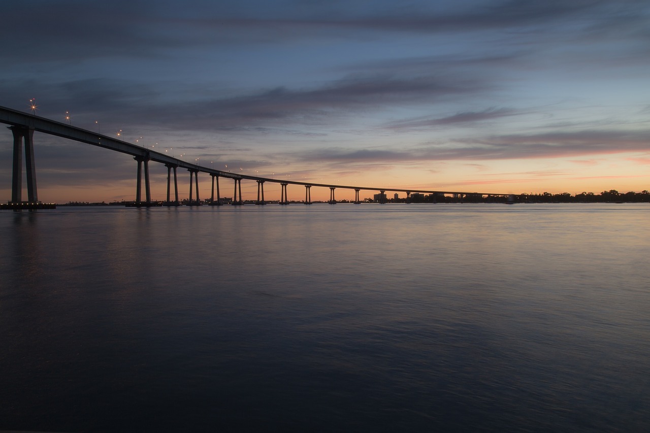 Saulėlydis, Dusk, Tiltas, Architektūra, Dangus, Naktis, Vakaras, Vanduo, Nemokamos Nuotraukos,  Nemokama Licenzija