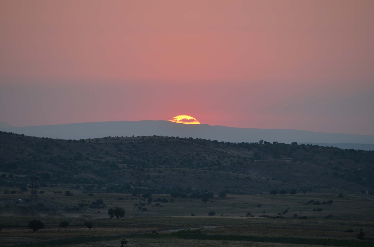 Saulėlydis, Uchisar, Cappadocia, Nemokamos Nuotraukos,  Nemokama Licenzija