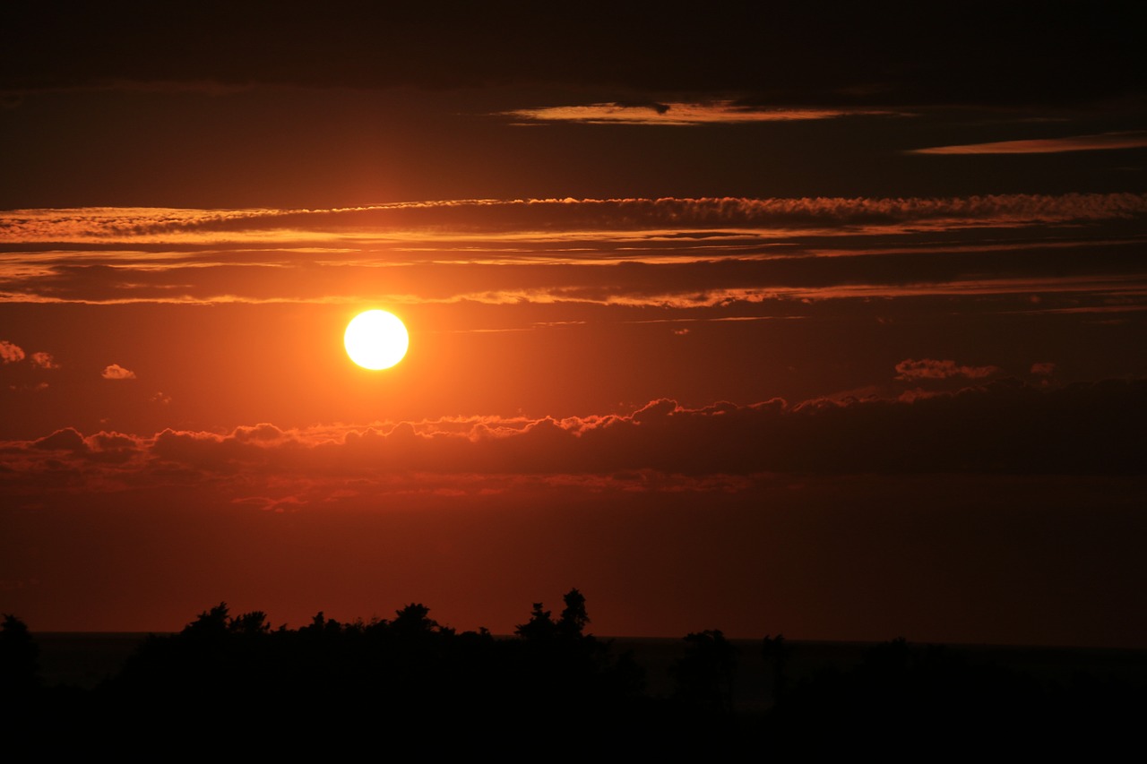 Saulėlydis, Saulėtekis, Dangus, Oranžinė, Dusk, Aušra, Siluetas, Debesys, Dramatiškas, Kraštovaizdis