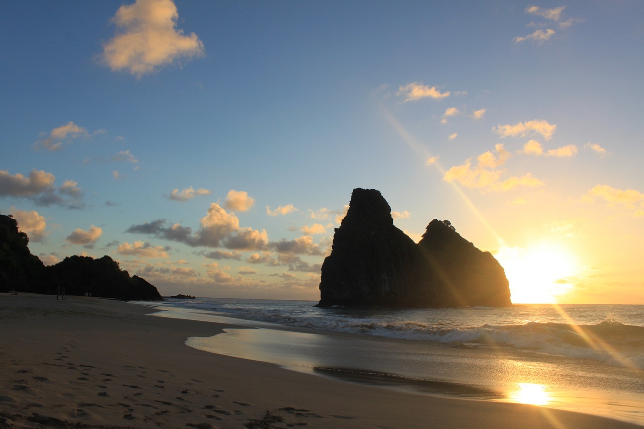 Saulėlydis, Noronha, Fernando De Noronha, Papludimys, Mar, Nemokamos Nuotraukos,  Nemokama Licenzija