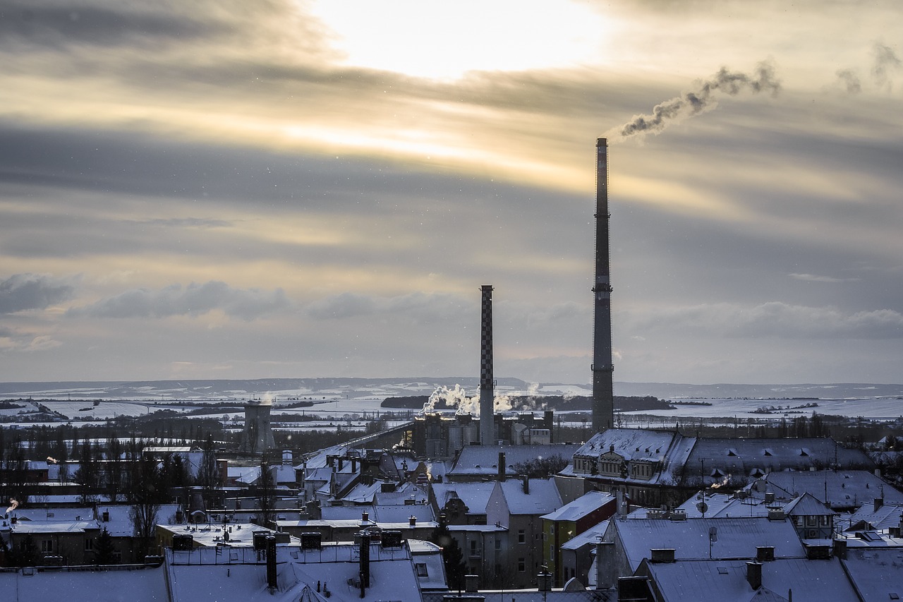 Saulės Šviesa, Saulėtekis, Saulė, Gamta, Saulės Šviesa, Kraštovaizdis, Žiema, Miestas, Industrija, Peizažas