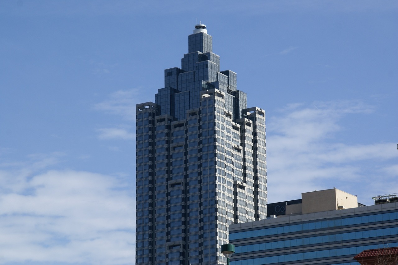 Suntrust Plaza,  Atlanta,  Gruzija,  Pastatas,  Dangoraižis,  Šiuolaikiška,  Architektūra,  Bokštas, Nemokamos Nuotraukos,  Nemokama Licenzija