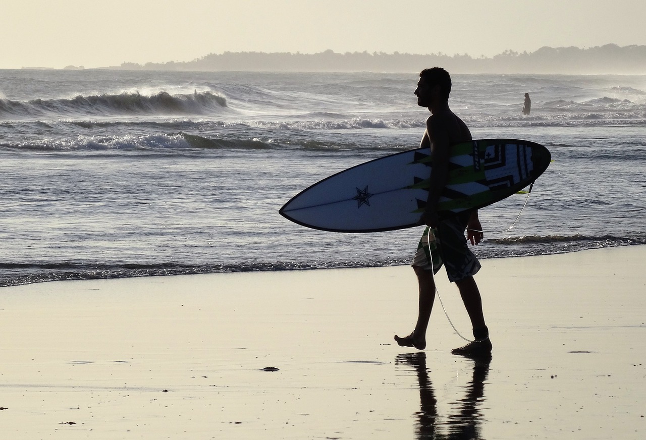 Surfer, Bali, Papludimys, Prieš Šviesą, Nemokamos Nuotraukos,  Nemokama Licenzija