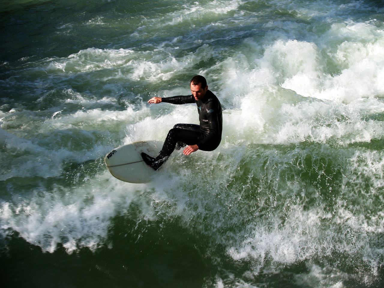 Surfer, Banga, Vanduo, Munich, Sportas, Banglenčių Sportas, Naršyti, Banglentė, Linksma, Sauskelnes