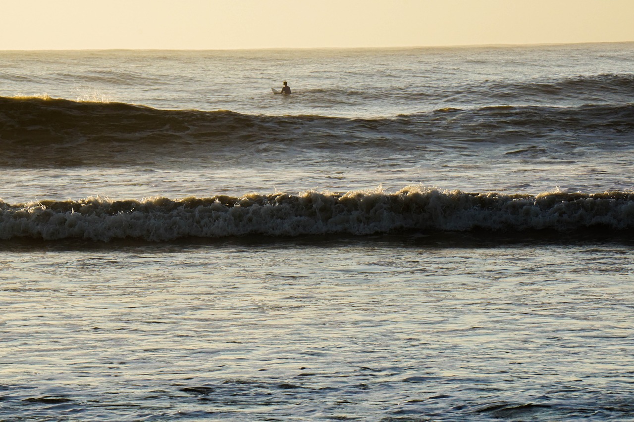 Banglenčių Sportas, Vandenynas, Papludimys, Vasara, Rytas, Kelionė, Žmonės, Gyvenimo Būdas, Aktyvus, Surfer