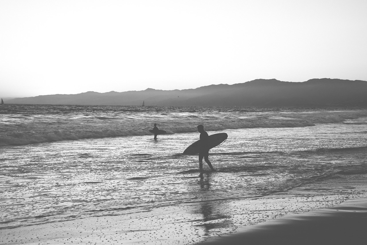 Banglenčių Sportas, Papludimys, Banglentė, Sillhouette, Surfer, Žmonės, Dusk, Vandenynas, Vanduo, Siluetas