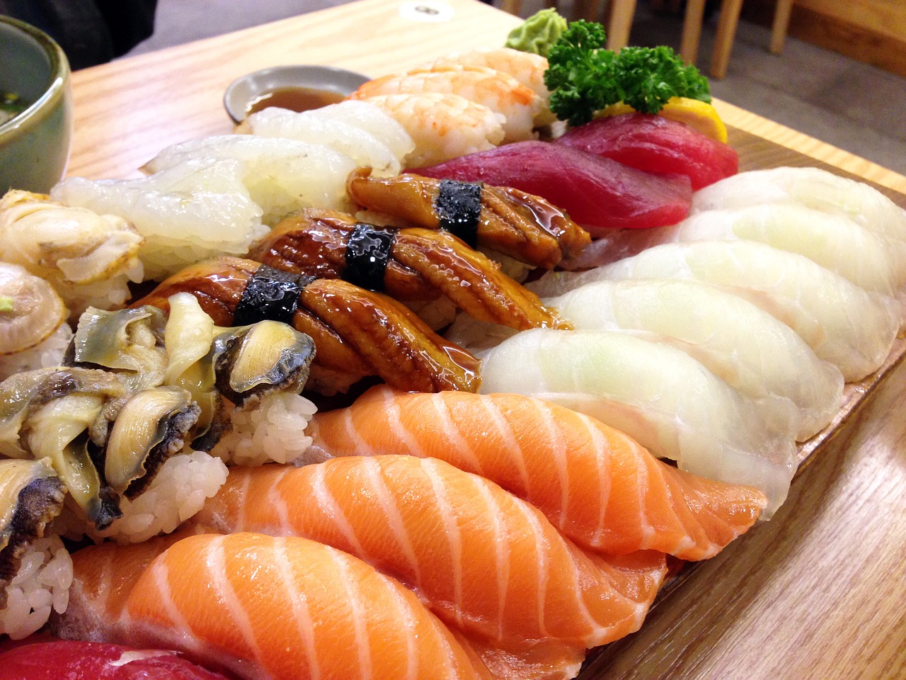 Sushi, Japanese, Lašiša, Ančiuviai, Laikas, Žuvis, Maistas, Skanus, Tunų, Lengvas Oras