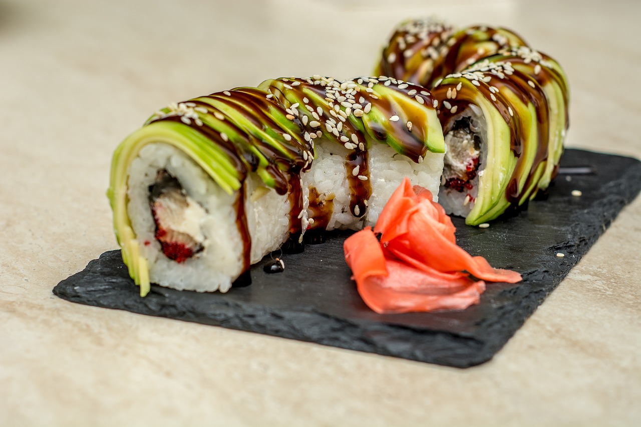 Sushi, Roll, Japonų Maistas, Nemokamos Nuotraukos,  Nemokama Licenzija