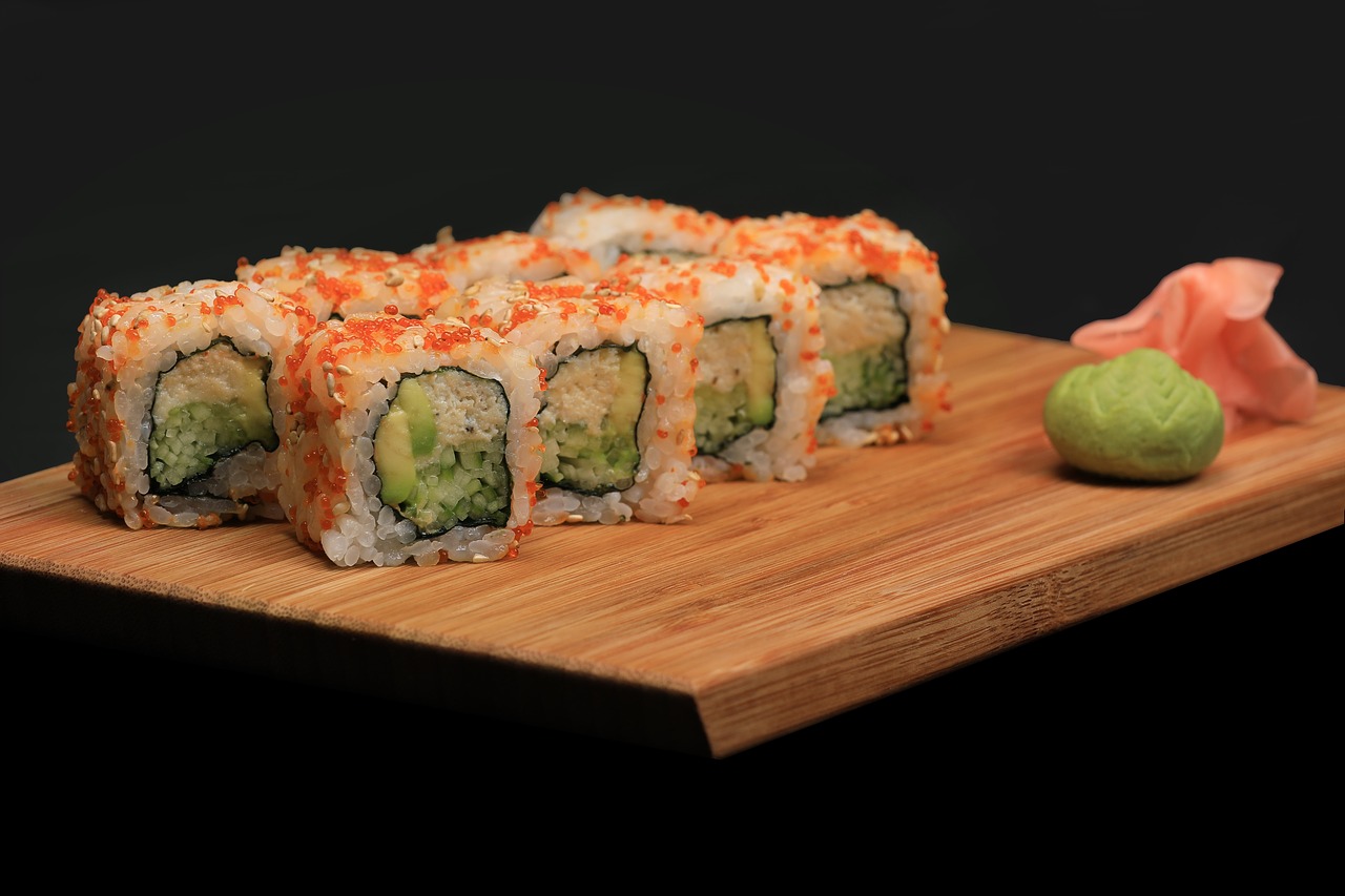 Sushi, Maki, Japanese, Žuvis, Nemokamos Nuotraukos,  Nemokama Licenzija