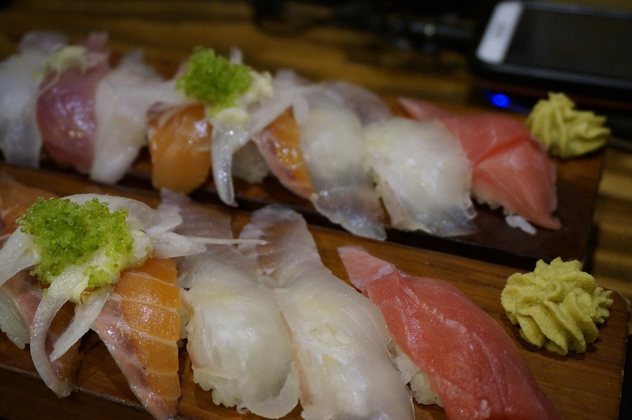 Sushi, Sashimi, Asorti Suši, Wasabi, Bobas, Nemokamos Nuotraukos,  Nemokama Licenzija