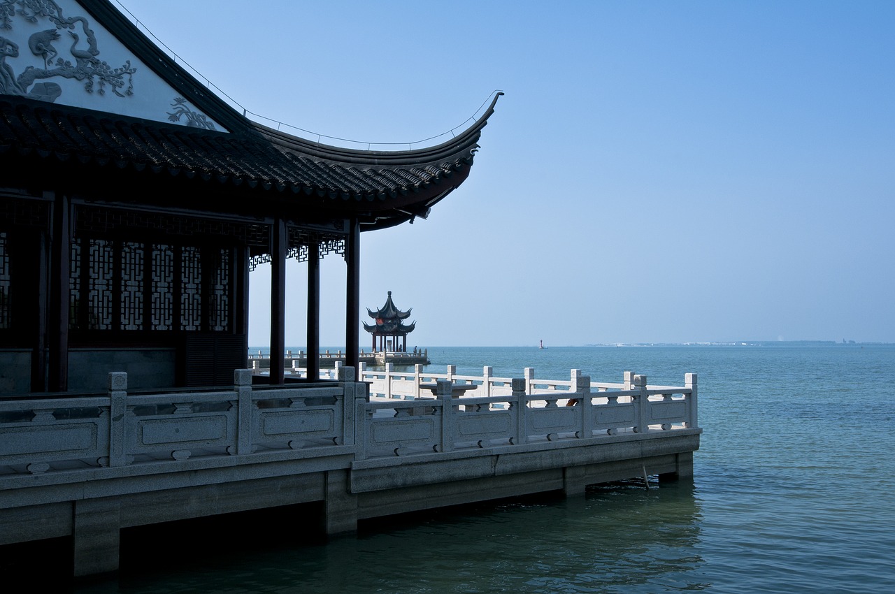 Suzhou, Pradėti Sodą, Prieplauka, Kinų Senovės Architektūra, Karnizo Skliausteliuose, Nemokamos Nuotraukos,  Nemokama Licenzija