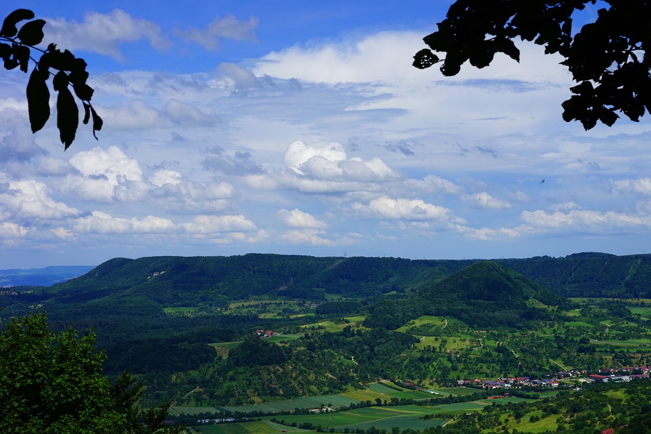 Swabian Alb, Liudytojų Kalnas, Požiūris, Mörike Rock, Idilija, Oro Vaizdas, Albų Karnizai, Albumo Kraštas, Kraštovaizdis, Erkenberg