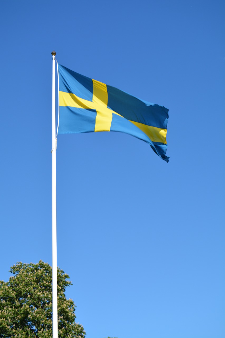 Švedija, Vėliava, Švedijos, Skandinavija, Nemokamos Nuotraukos,  Nemokama Licenzija