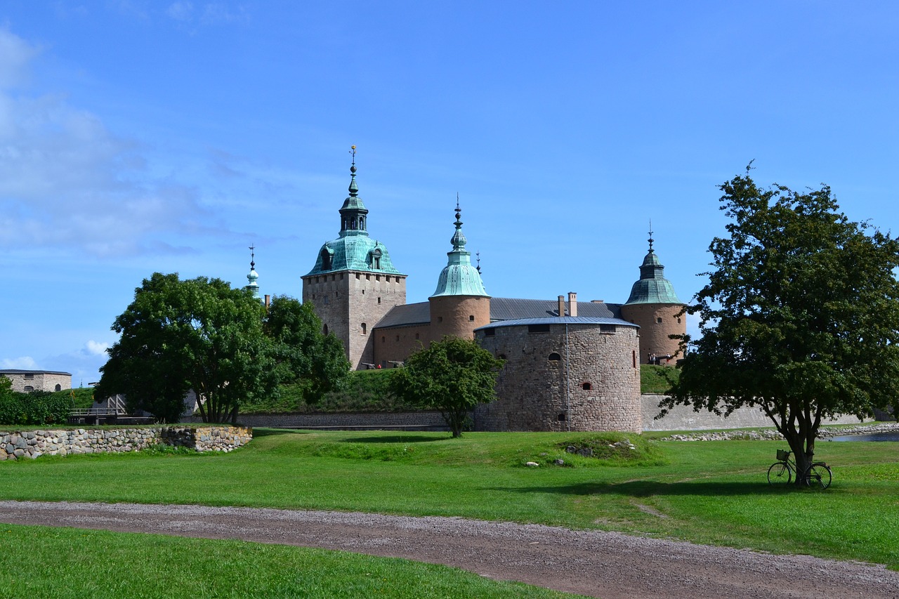 Švedija, Pilis, Orientyras, Istorinis, Švedijos, Turizmas, Fortas, Mėlynas, Žinomas, Viduramžių