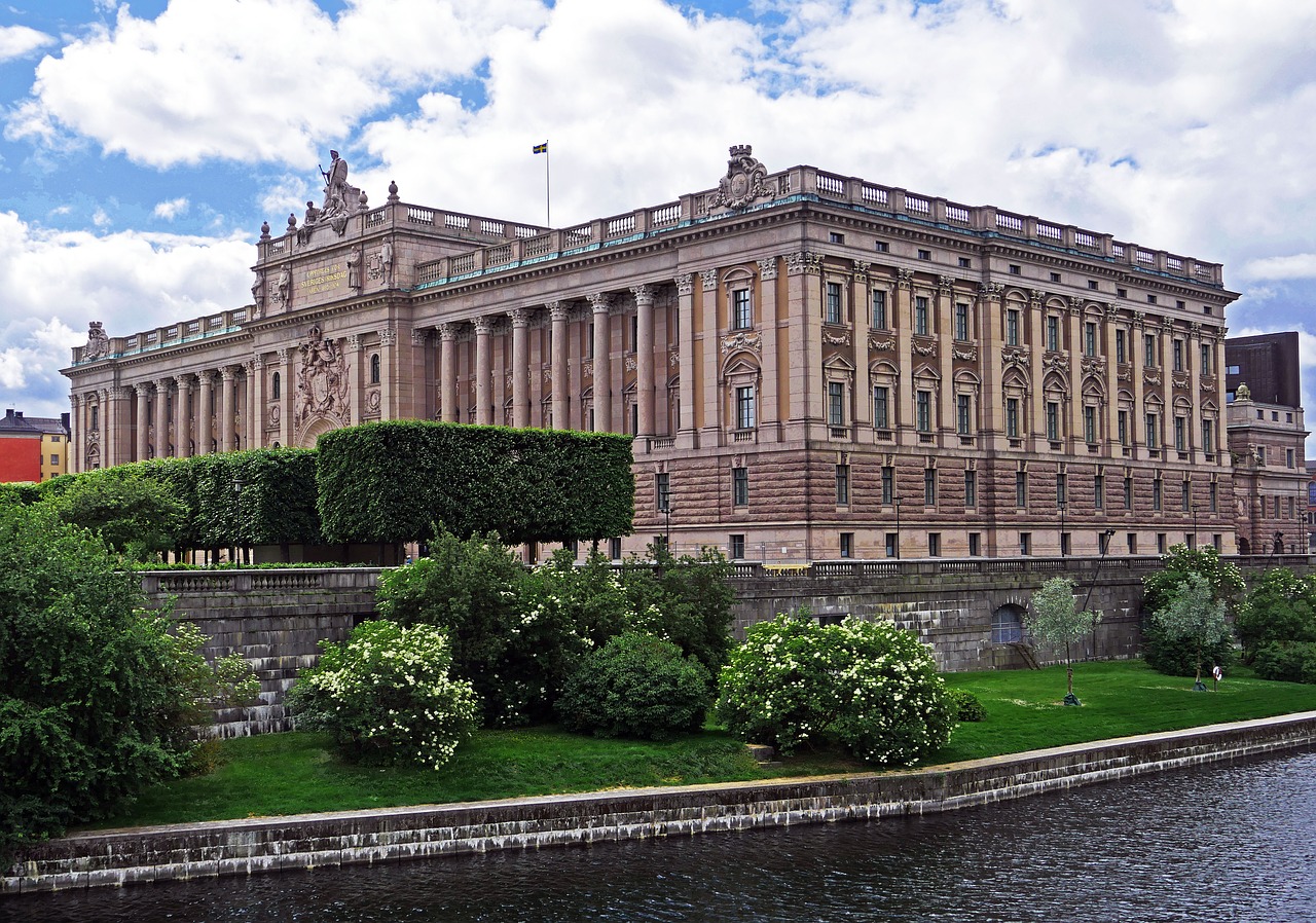 Švedija, Reichstagas, Parlamentas, Stockholm, Reichstago Sala, Pastatas, Architektūra, Kapitalas, Lankytinos Vietos, Demokratija