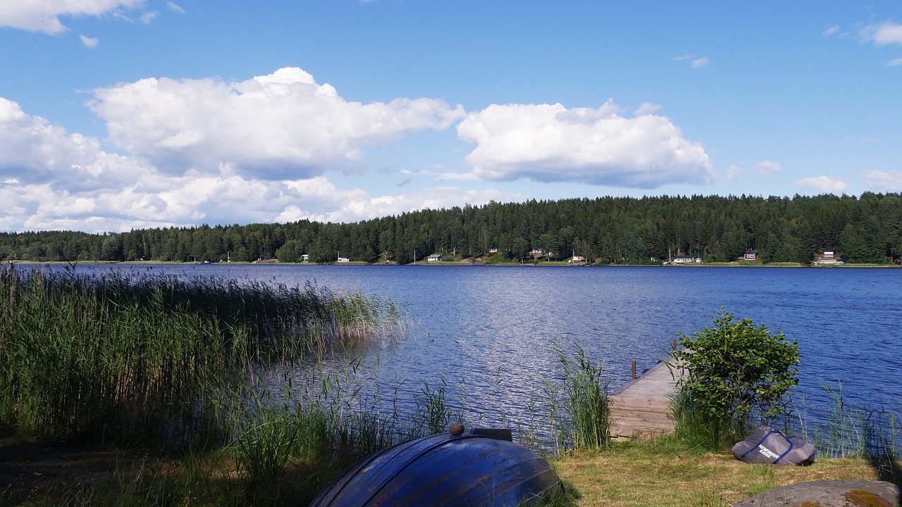 Švedija, Vanduo, Värmland, Idilija, Ežeras, Gamta, Miškas, Bankas, Internetas, Nemokamos Nuotraukos