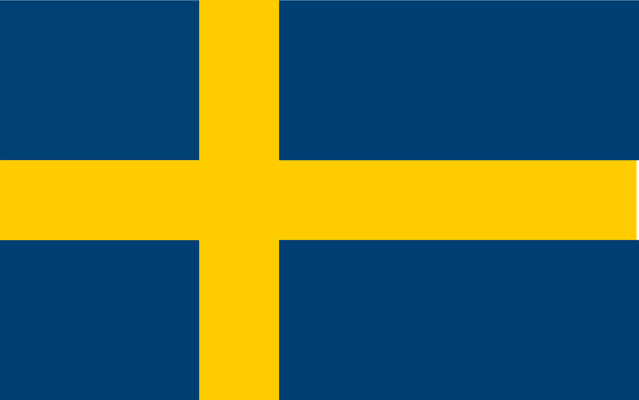 Švedija, Vėliava, Tauta, Šalis, Simbolis, Europa, Ženklas, Patriotinis, Europietis, Nemokama Vektorinė Grafika