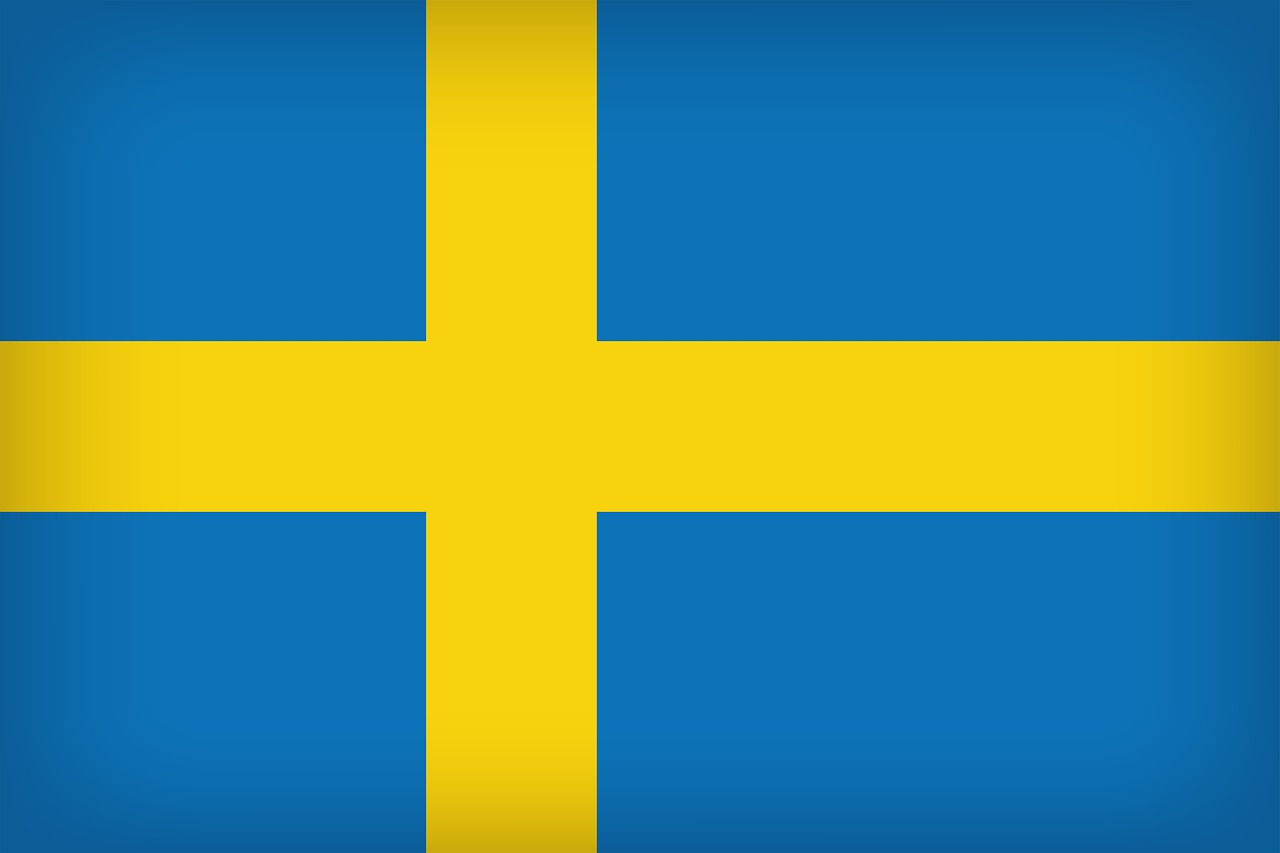 Švedijos Vėliava, Fonas, Fonas, Šalis, Švedija, Vėliava, Nacionalinis, Simbolis, Švedijos, Europa