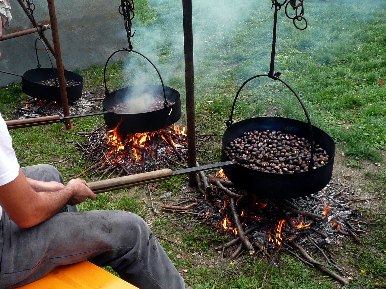 Saldūs Kaštainiai, Maroni, Laužavietė, Kepkite, Nemokamos Nuotraukos,  Nemokama Licenzija