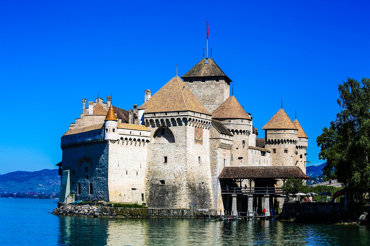 Swiss, Kelionė, Kraštovaizdis, Château De Chillon, Nemokamos Nuotraukos,  Nemokama Licenzija