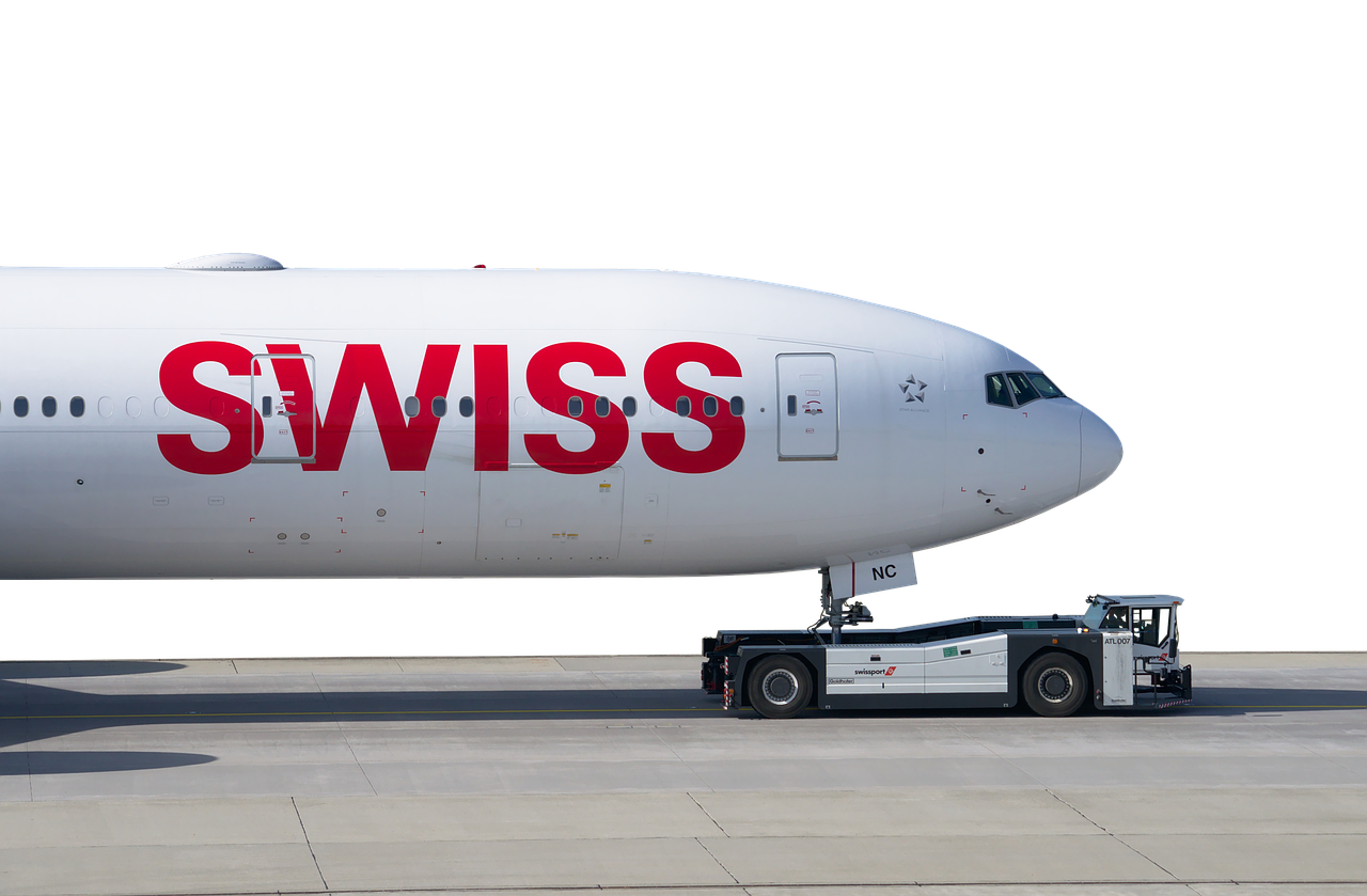 Swiss, Boeing 777, Orlaivis, Vilkikas, 777, Boing, Vilkikas, Zurich, Oro Uostas, Reaktyvinis