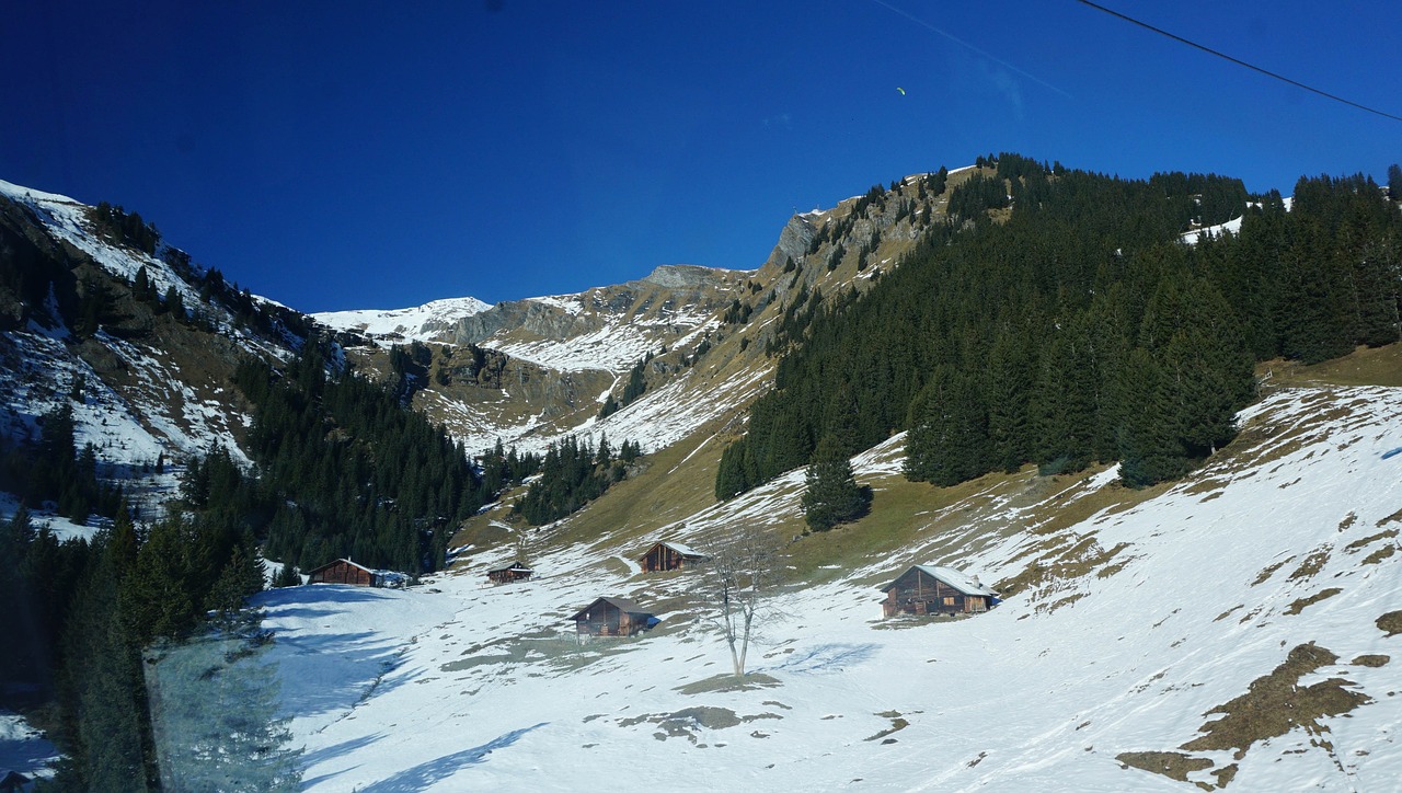 Swiss, Sniego Kalnas, Kraštovaizdis, Alpės, Jungfrau, Kalnas, Ledo Kepurė, Peizažas, Šveicarija, Nemokamos Nuotraukos