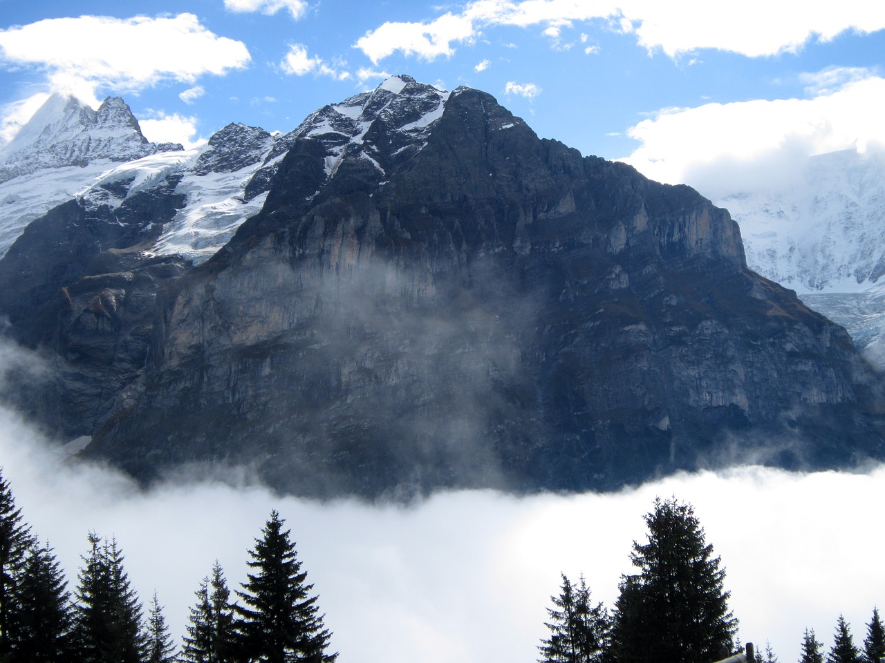 Šveicarija, Kalnas, Sniegas, Kelionė, Gamta, Kraštovaizdis, Swiss, Vaizdingas, Aukštas, Alpės