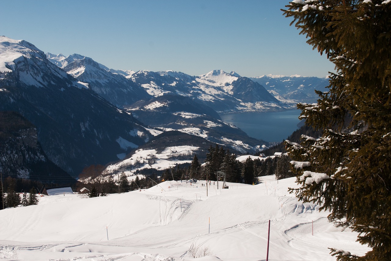 Šveicarija, Kalnai, Slidinėjimas, Sniegas, Žiema, Kalvos, Canton Of Schwyz, Panorama, Nemokamos Nuotraukos,  Nemokama Licenzija