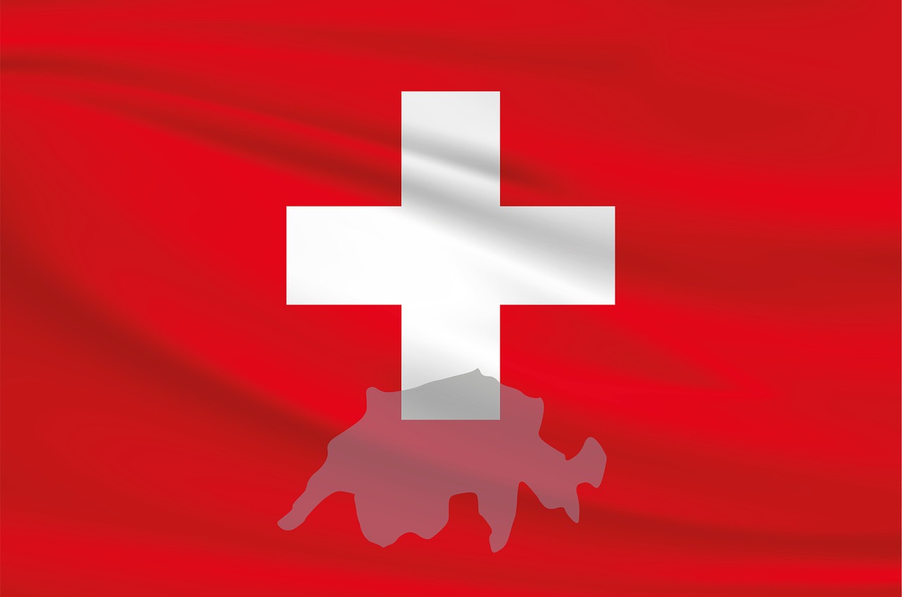 Šveicarija, Vėliava, Reklama, Raudona, Balta, Kirsti, Žemėlapis, Kontūrai, Nemokamos Nuotraukos,  Nemokama Licenzija